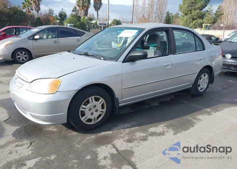 2002 Honda Civic Lx from USA, damaged, VIN 1HGES16582L048728